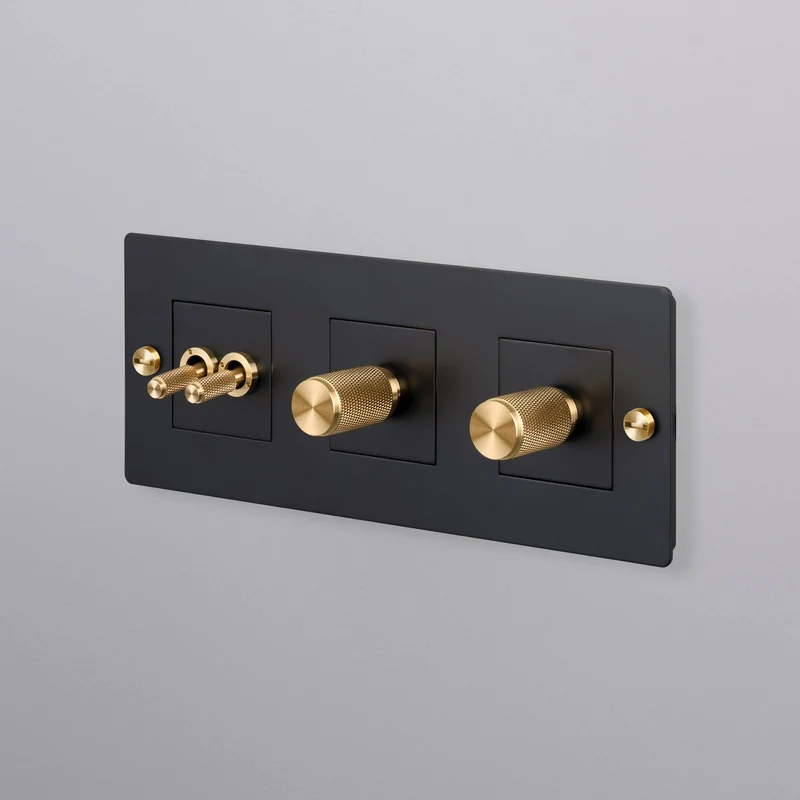 Buster + Punch Wall Plate Horizontal with Infills