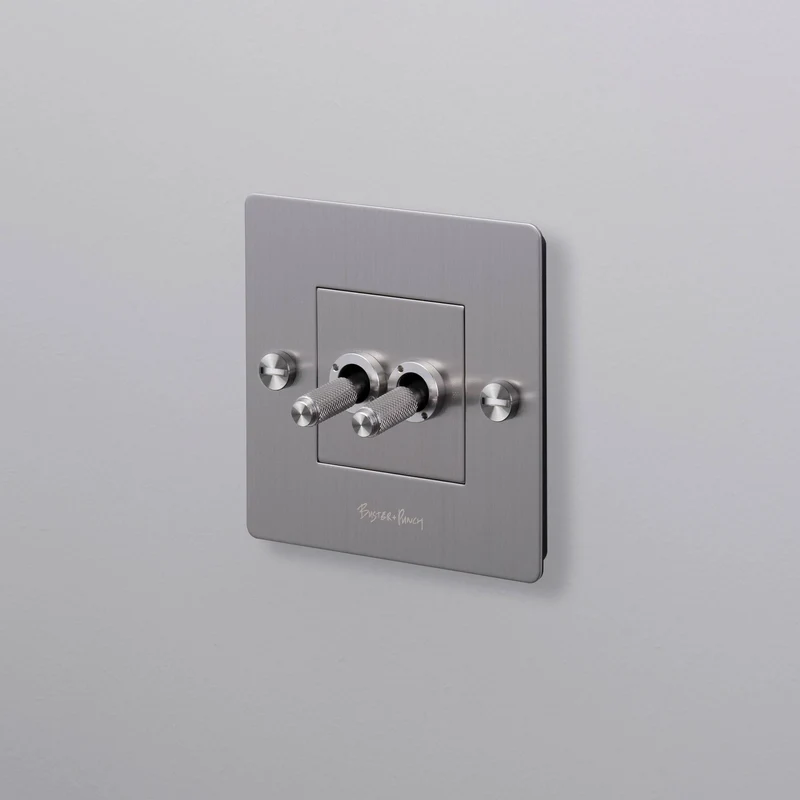 Buster + Punch Double Toggle Switch 1G Cross