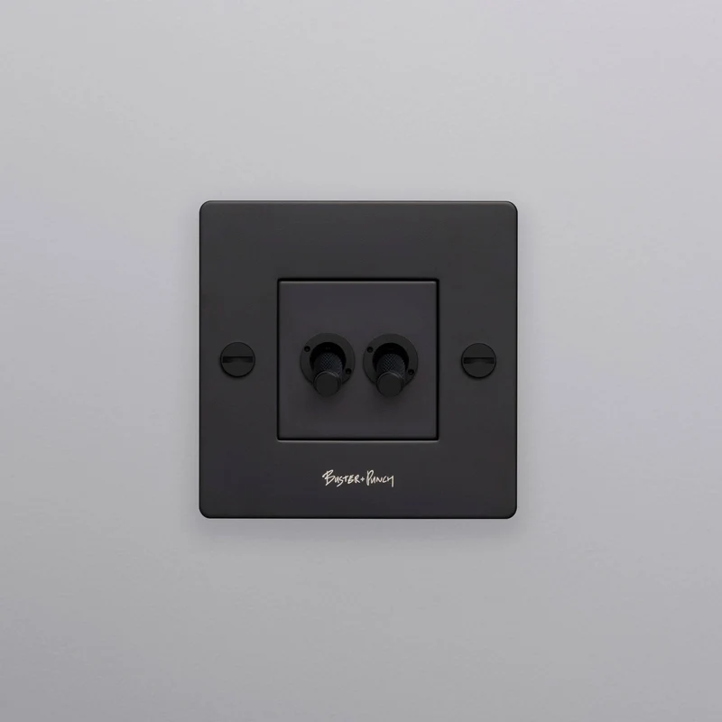 Buster + Punch Double Toggle Switch 1G Cross