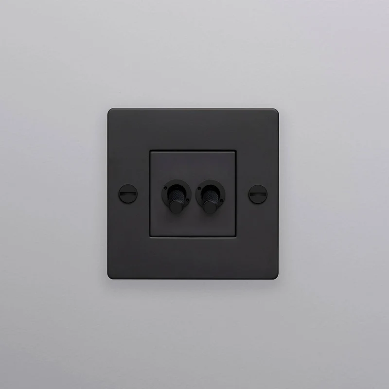Buster + Punch Double Toggle Switch 1G Cross