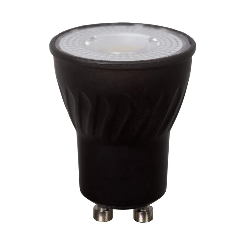 Lucide LED Bulb GU10 MR11 Black - 280lm 2200K to 3000K - Dim to warm