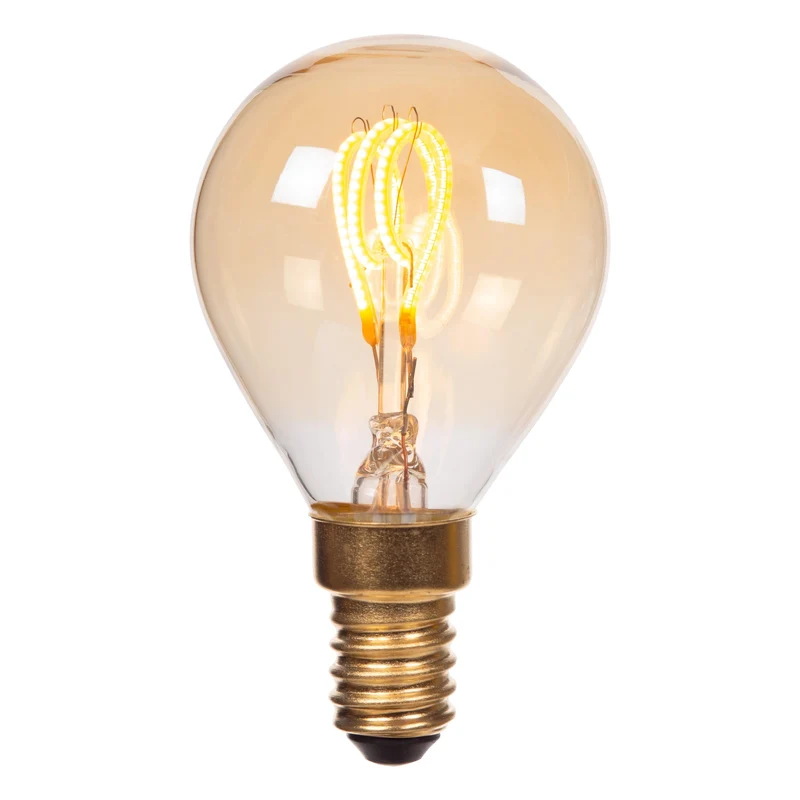 Lucide LED Filament Bulb E14 P45 Amber - 200lm 2200K - 3-Step Dim