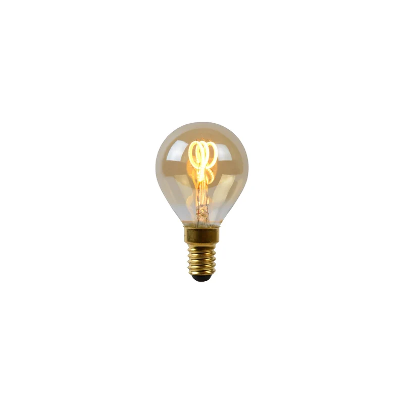 Lucide LED Filament Bulb E14 P45 Amber - 165lm 2200K - Dimmable