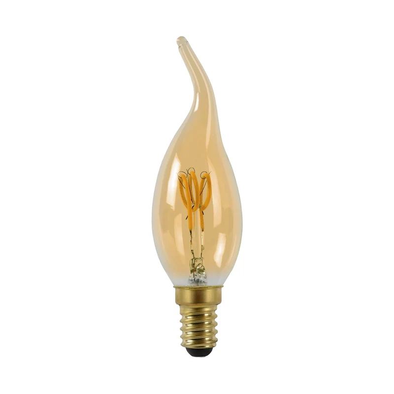 Lucide LED Filament Bulb E14 CT35 Amber - 190lm 2200K - 3-Step Dim