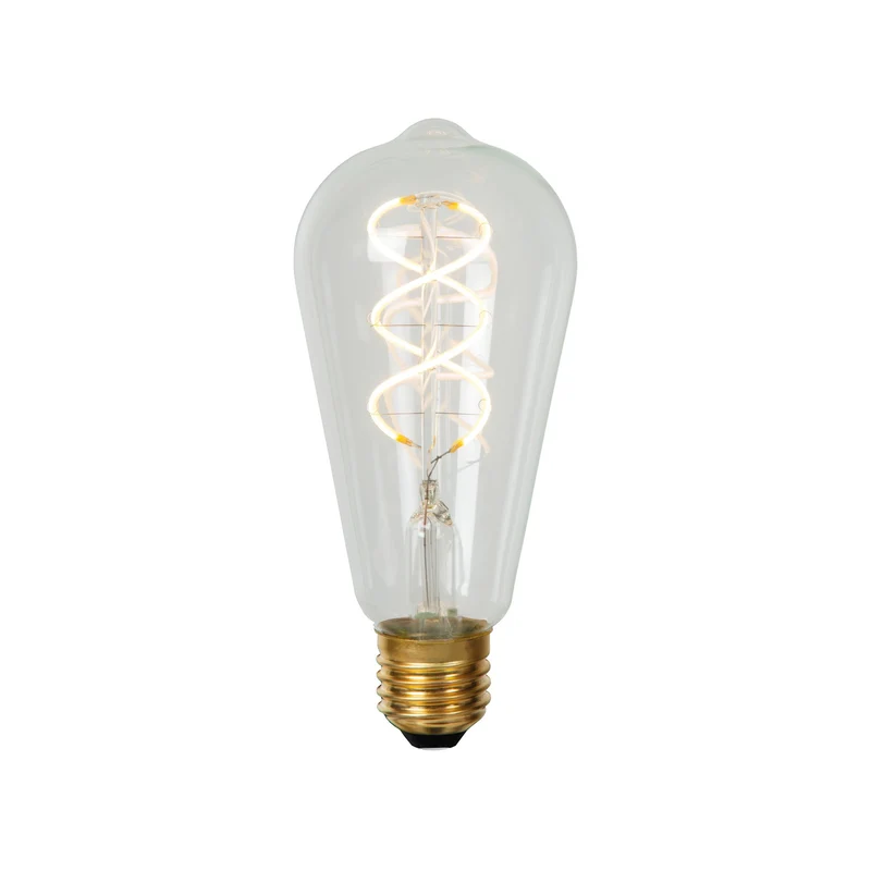 Lucide LED Filament Bulb E27 ST64 Clear - 450lm 2700K - Dimmable
