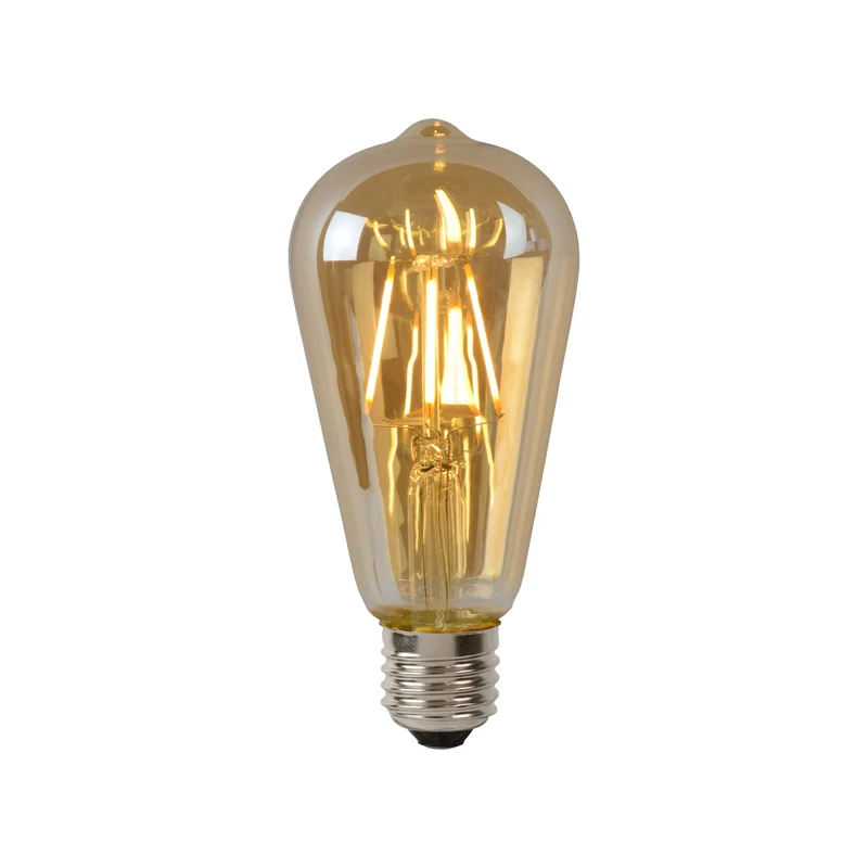Lucide LED Filament Bulb E27 ST64 Amber - 600lm 2700K - Dimmable