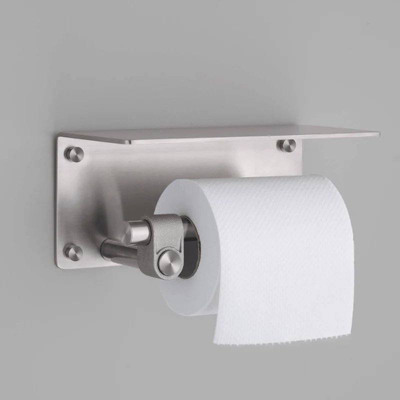 Buster + Punch Cast Toilet Roll Holder with Shelf