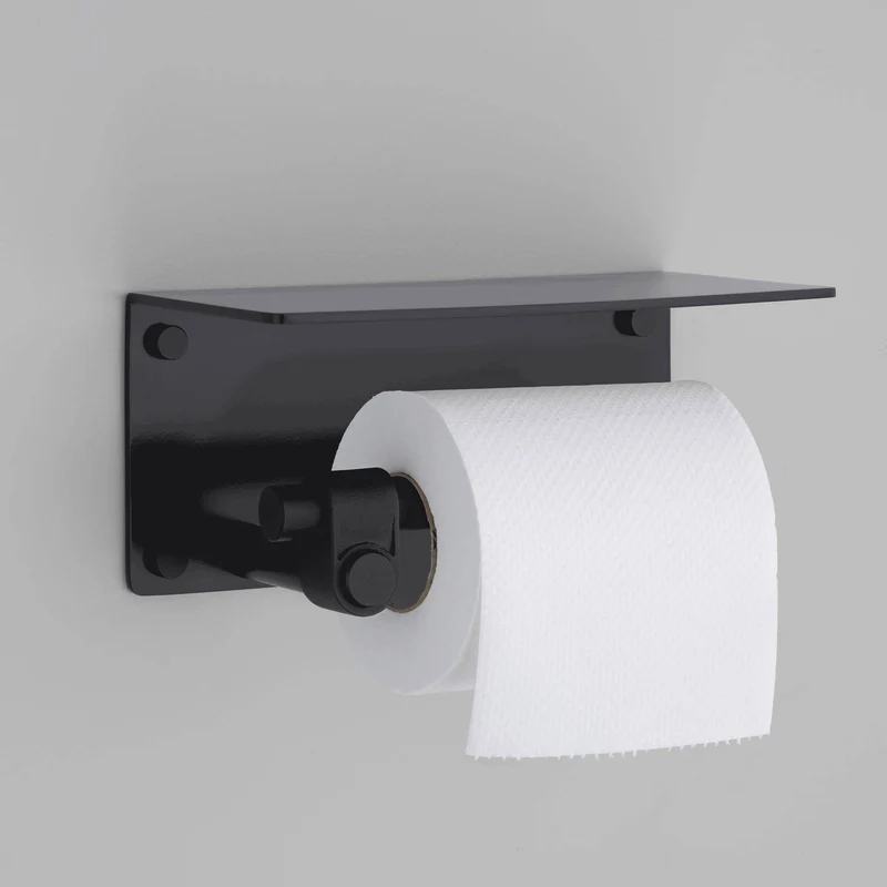 Buster + Punch Cast Toilet Roll Holder with Shelf