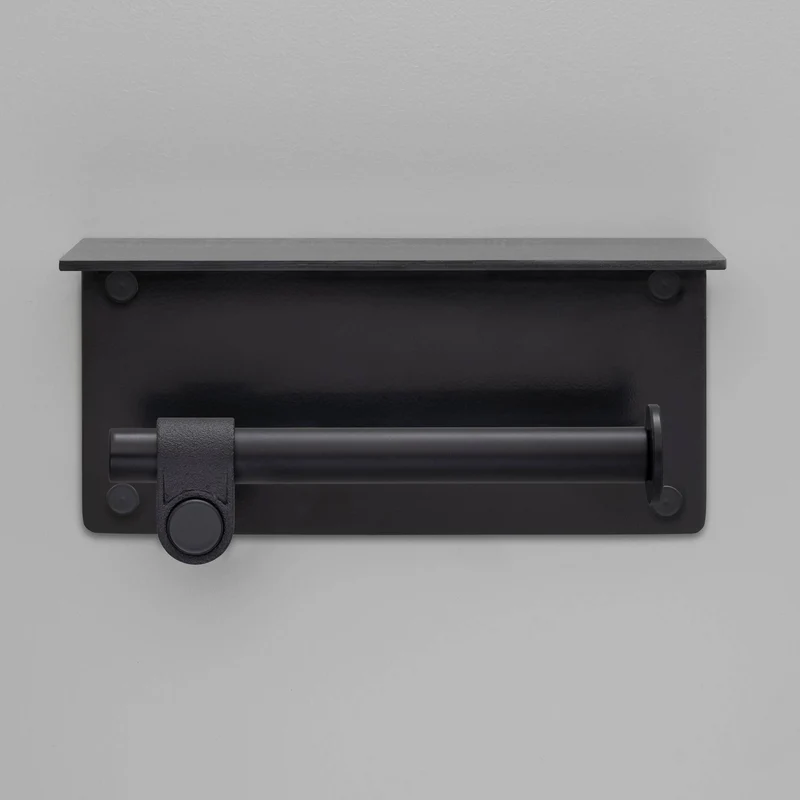 Buster + Punch Cast Toilet Roll Holder with Shelf