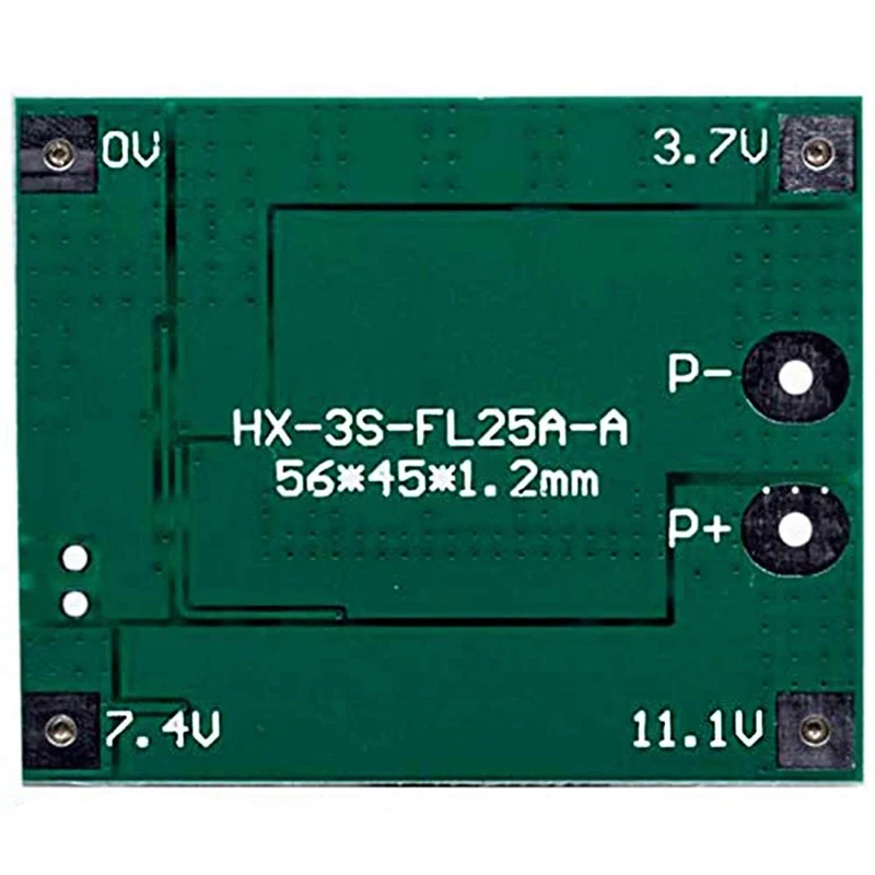 PCB Schutzboard für 3 Lithium-Batterien BMS Board Modul
