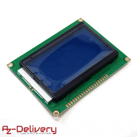 128 x 64 Pixel LCD Display 12864 Display Modul kompatibel mit Arduino und Raspberry Pi