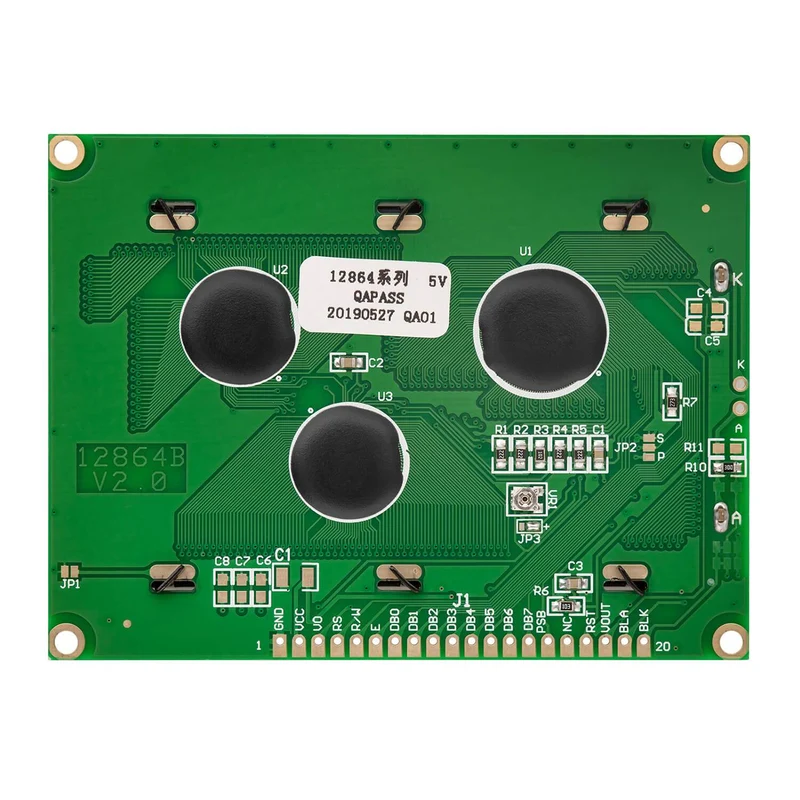 128 x 64 Pixel LCD Display 12864 Display Modul kompatibel mit Arduino und Raspberry Pi