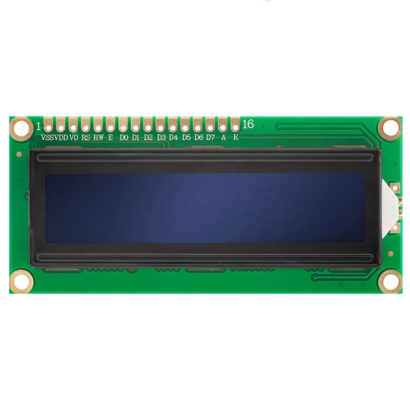 HD44780 1602 LCD Modul Display 2x16 Zeichen (mit blauem Hintergrund) kompatibel mit Arduino und Raspberry Pi