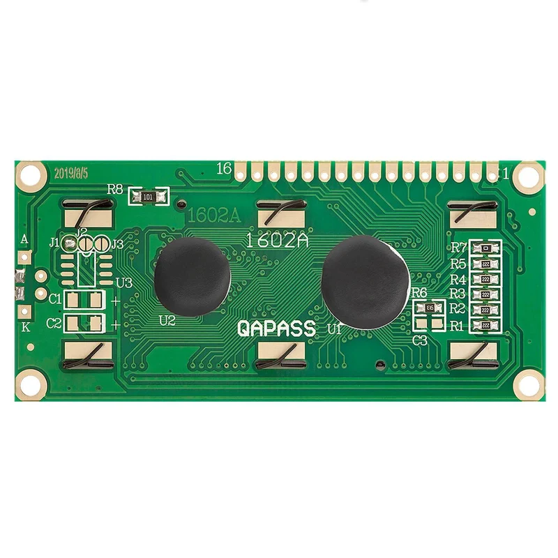 HD44780 1602 LCD Modul Display 2x16 Zeichen (mit blauem Hintergrund) kompatibel mit Arduino und Raspberry Pi