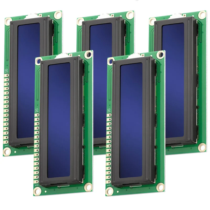 HD44780 1602 LCD Modul Display 2x16 Zeichen (mit blauem Hintergrund) kompatibel mit Arduino und Raspberry Pi