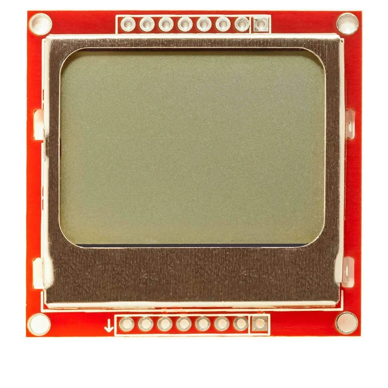 84 x 48 Pixel LCD Display Modul mit Hintergrundbeleuchtung für Nokia 5110 und Joystick PS2 Gamepad