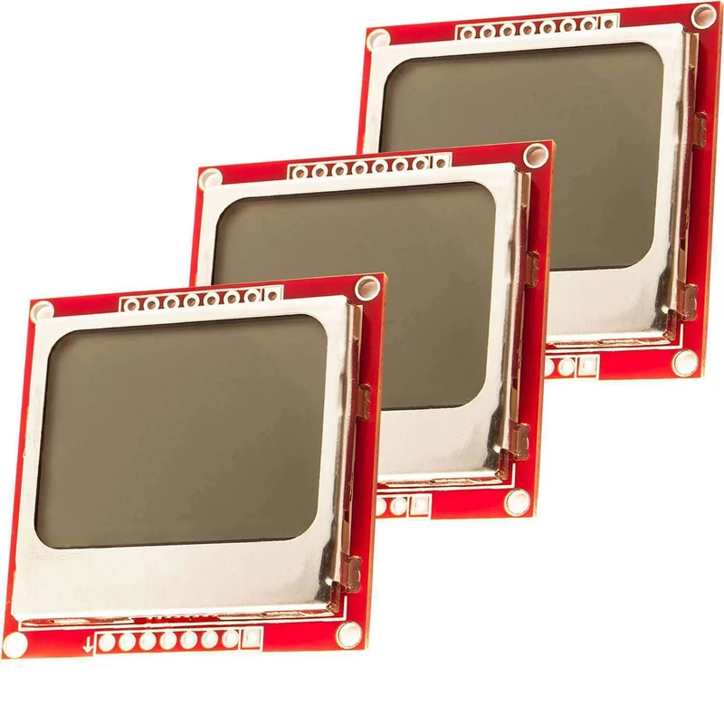 84 x 48 Pixel LCD Display Modul mit Hintergrundbeleuchtung für Nokia 5110 und Joystick PS2 Gamepad