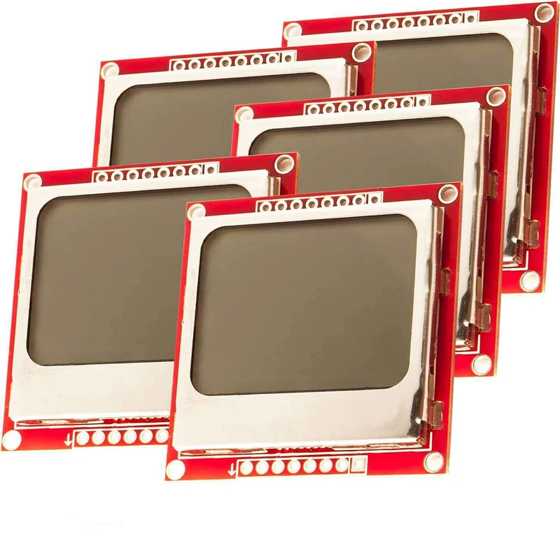84 x 48 Pixel LCD Display Modul mit Hintergrundbeleuchtung für Nokia 5110 und Joystick PS2 Gamepad