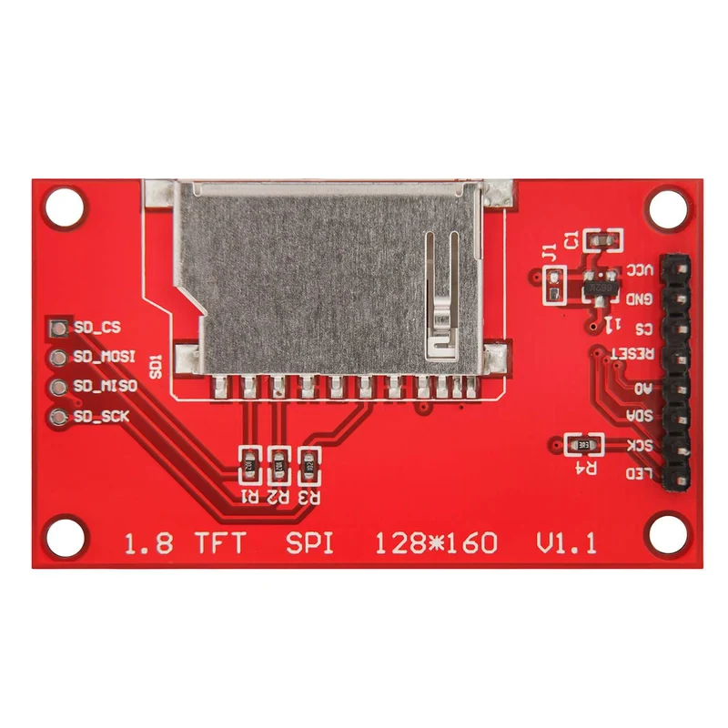 1,8 Zoll SPI TFT Display 128 x 160 Pixeln kompatibel mit Arduino und Raspberry Pi