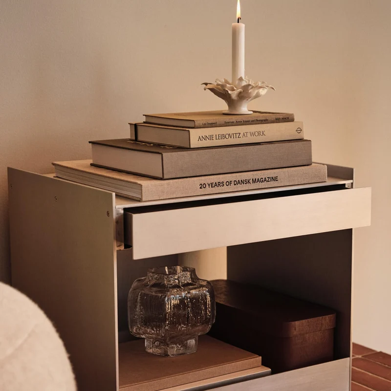 Ferm Living Lager Low Trolley with Drawer