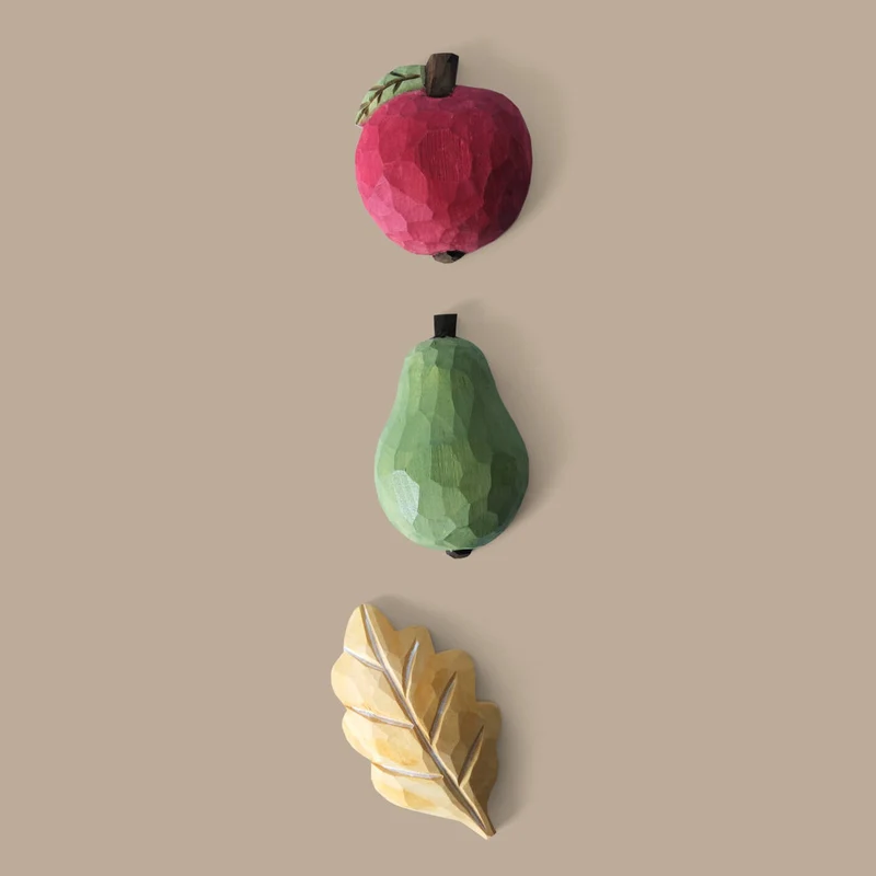 Ferm Living Forest Hand-carved Magnets - Set of 3