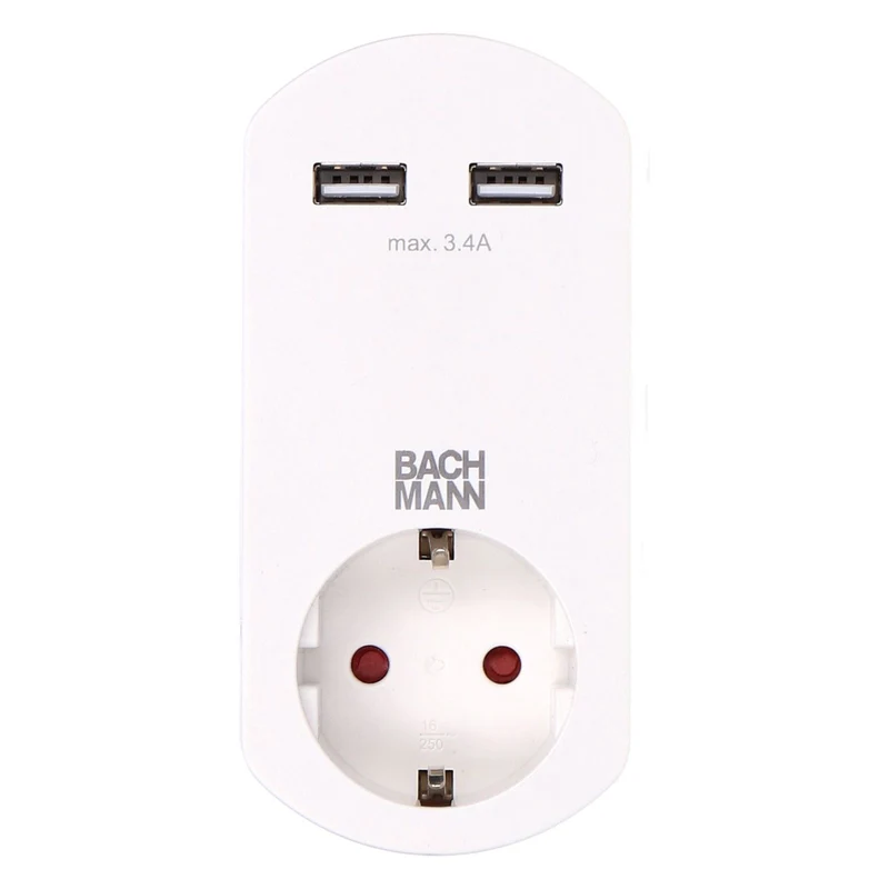 Bachmann SMART Adapter mit 2-fach USB-Charger