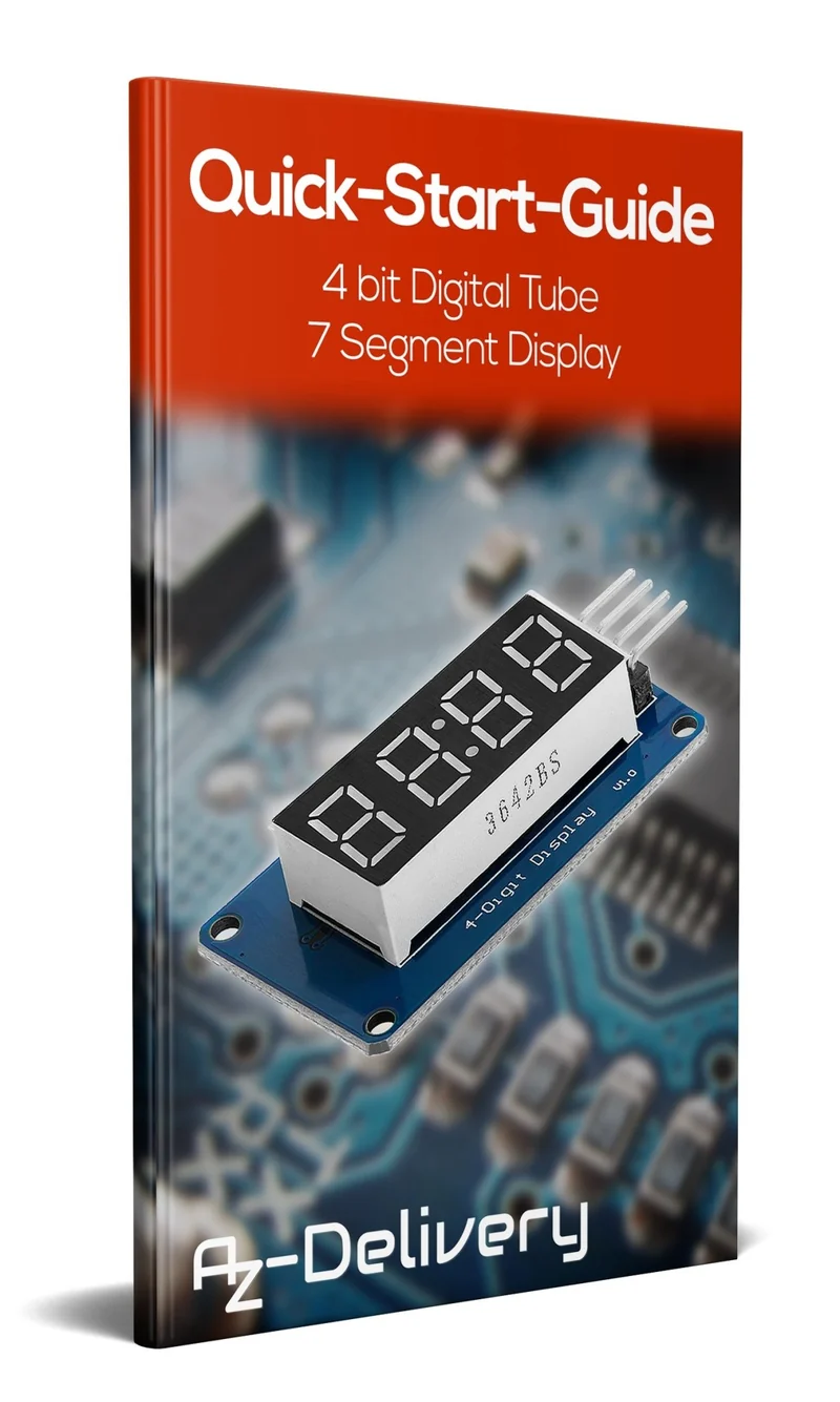 TM1637 4 Digit 7-Segment Display Modul kompatibel mit Arduino und Raspberry Pi