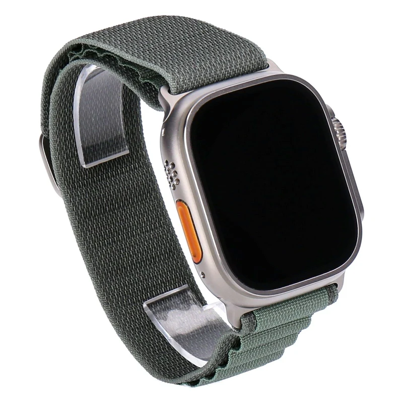 Apple Watch Ultra 49mm GPS + LTE Titangehäuse Polyester Alpine Loop Grün (Größe L)