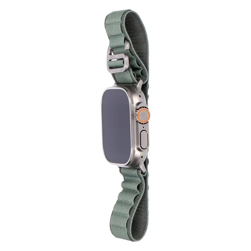Apple Watch Ultra 49mm GPS + LTE Titangehäuse Polyester Alpine Loop Grün (Größe L)