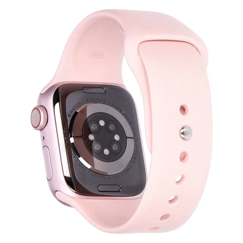 Apple Watch Series 9 41mm GPS + 4G Rosé Aluminiumgehäuse mit Sportarmband Hellrosa S/M