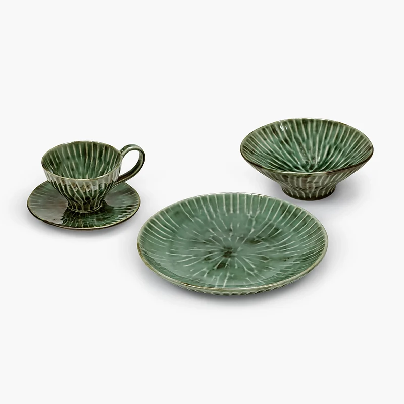 Serax Verde Lanza Breakfast Set - Set of 16