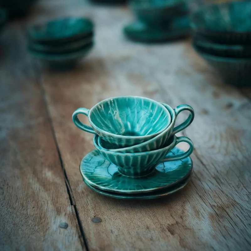 Serax Verde Lanza Espresso Cup Saucer - Set of 2