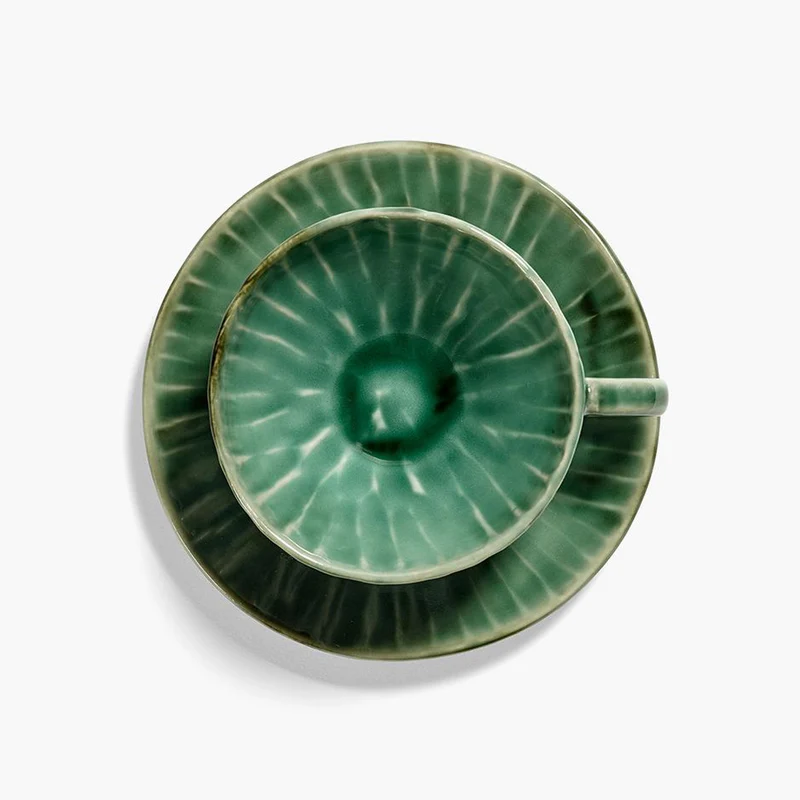 Serax Verde Lanza Espresso Cup Saucer - Set of 2