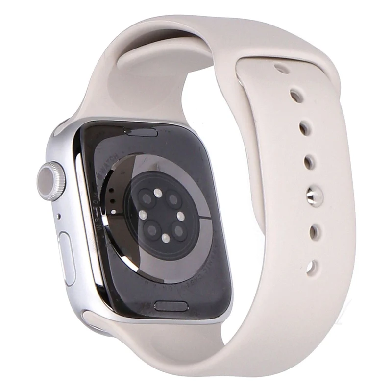Apple Watch Series 9 45mm GPS Silber Aluminiumgehäuse mit Sportarmband Polarstern M/L