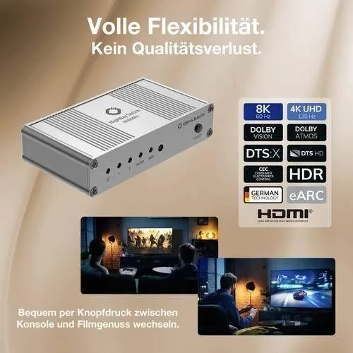 HighWay HDMI Switch 8K 2:1