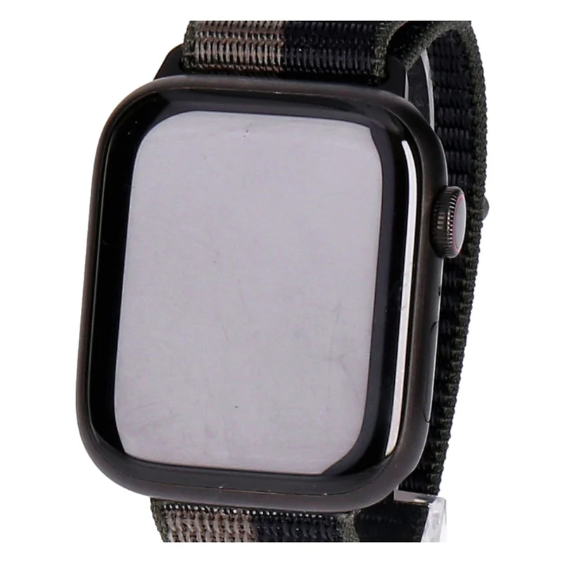 Apple Watch Series 7 45mm GPS + 4G Titan Schwarz Titangehäuse mit Sport Loop Tornado/Grau