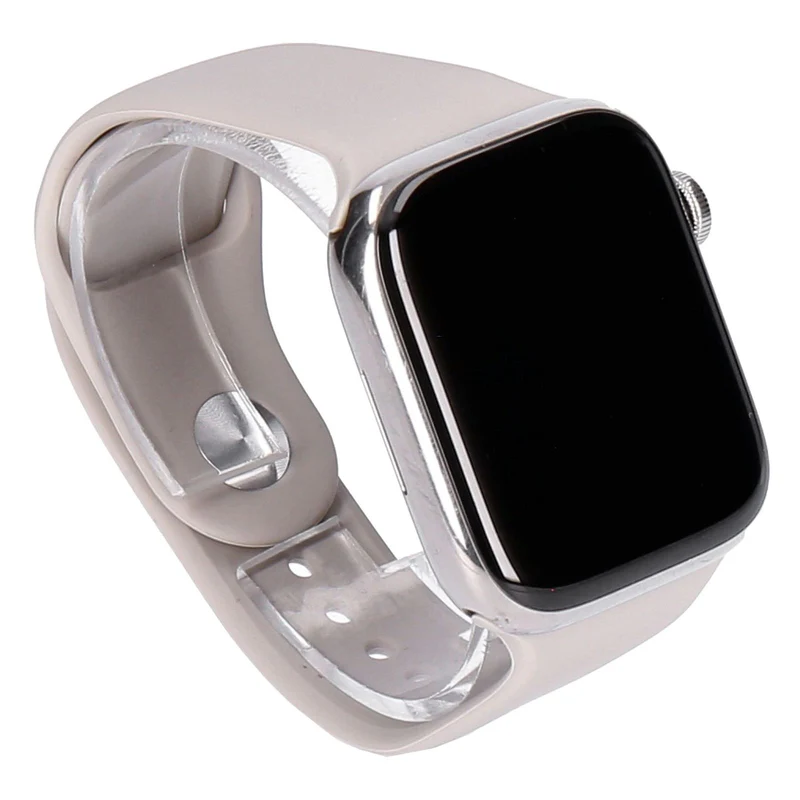 Apple Watch Series 7 45mm GPS + 4G Edelstahlgehäuse mit Sportarmband Polarstern