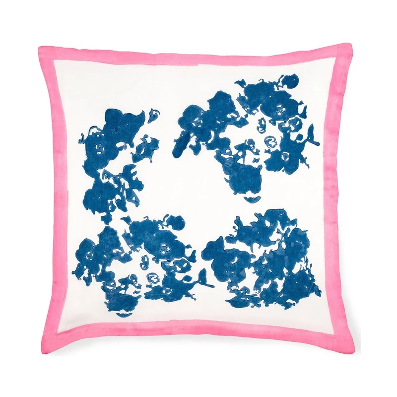 Stories of Italy White & Blue Cushion