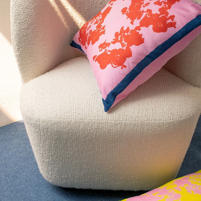 Stories of Italy Yellow & Pink Cushion