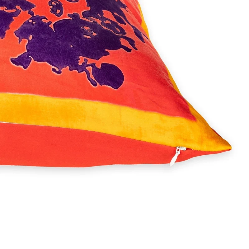 Stories of Italy Coral & Purple Cushion