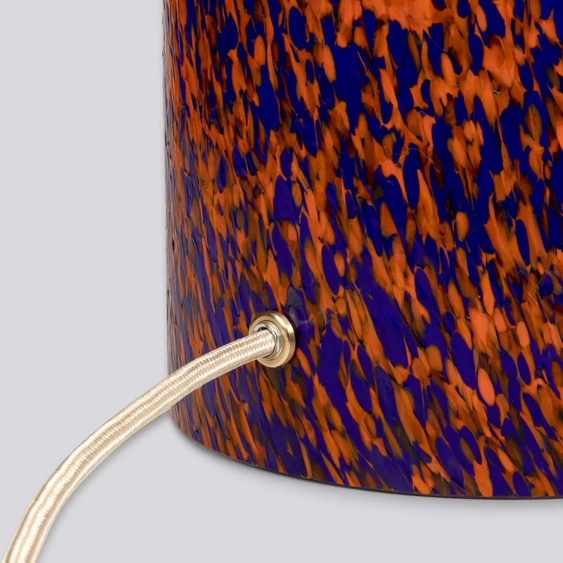 Stories of Italy Orange & Blue Pillar Lamp