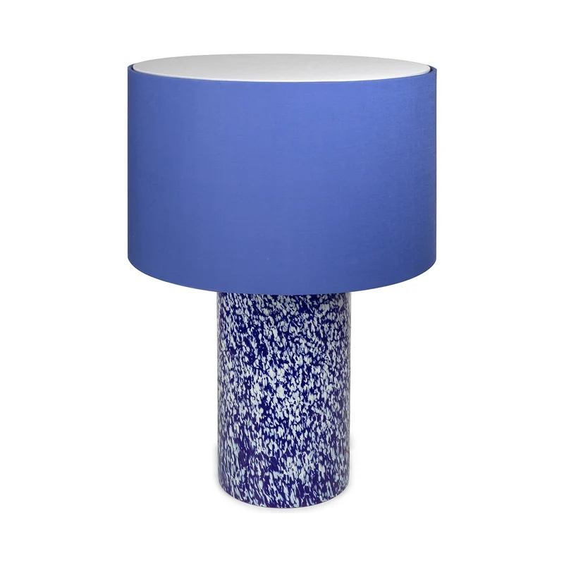 Stories of Italy Blue & Ivory Pillar Lamp