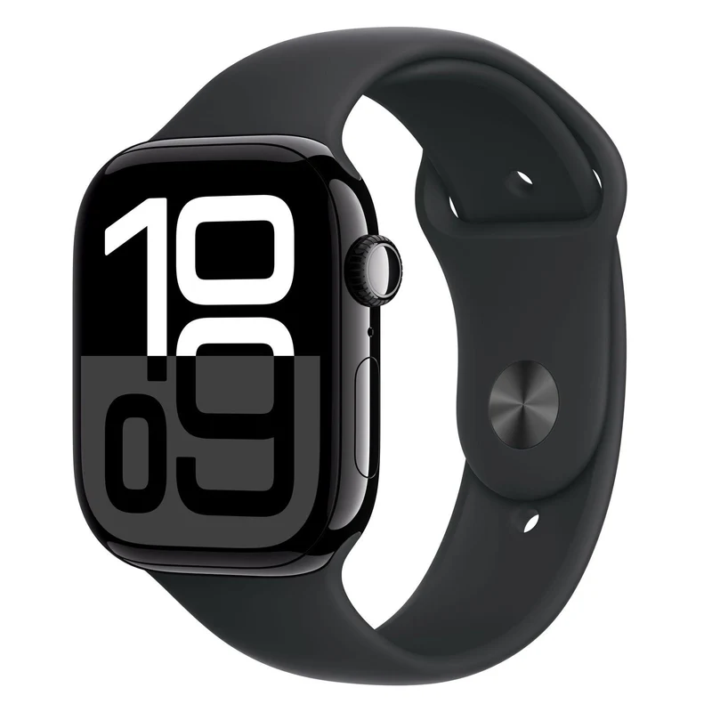 Apple Watch Series 11 46mm GPS + 5G Diamantschwarz Aluminiumgehäuse, Sportarmband Schwarz M/L