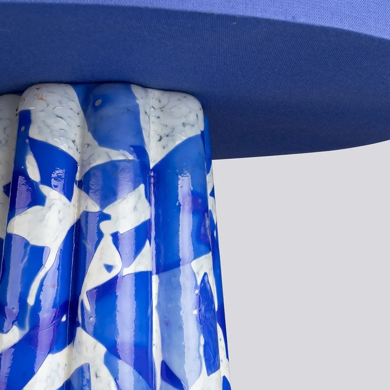 Stories of Italy Blue Bucket Lamp