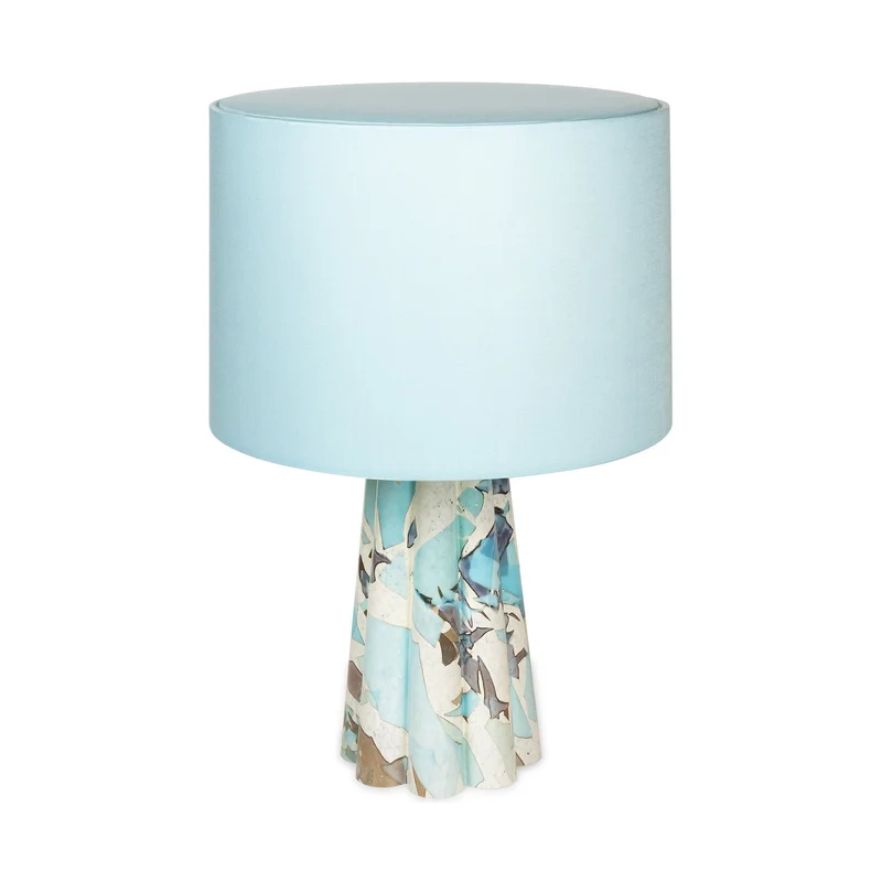 Stories of Italy Aquamarine Bucket Lamp