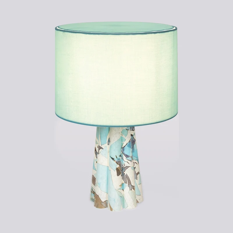 Stories of Italy Aquamarine Bucket Lamp