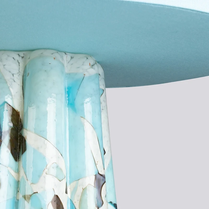 Stories of Italy Aquamarine Bucket Lamp