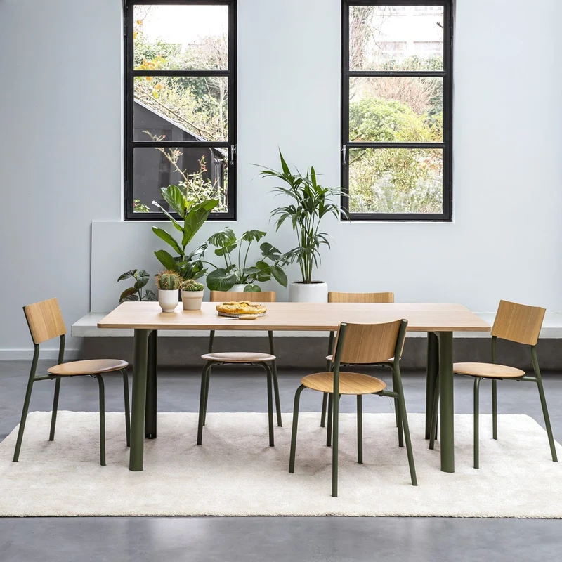 Tiptoe New Modern Rectangular Wood Dining Table