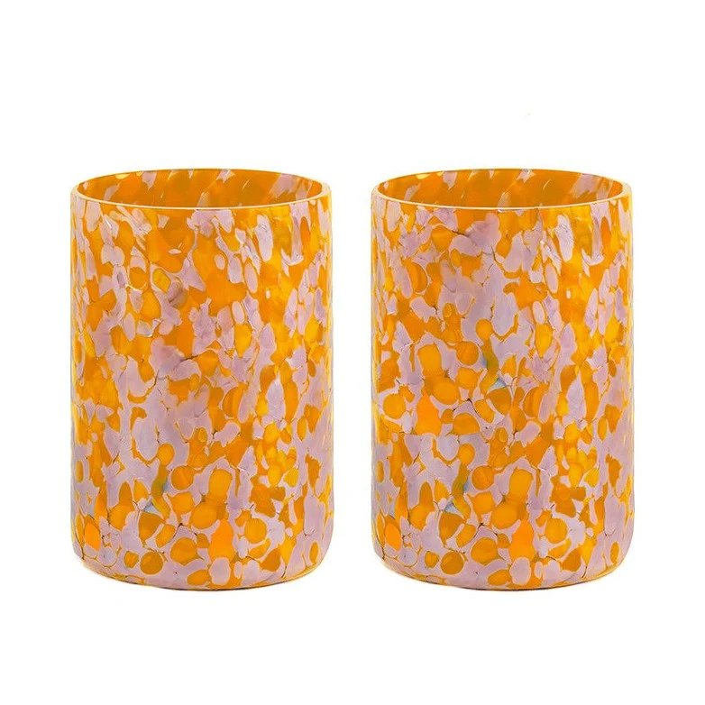 Stories of Italy Mustard & Violet Tumblers