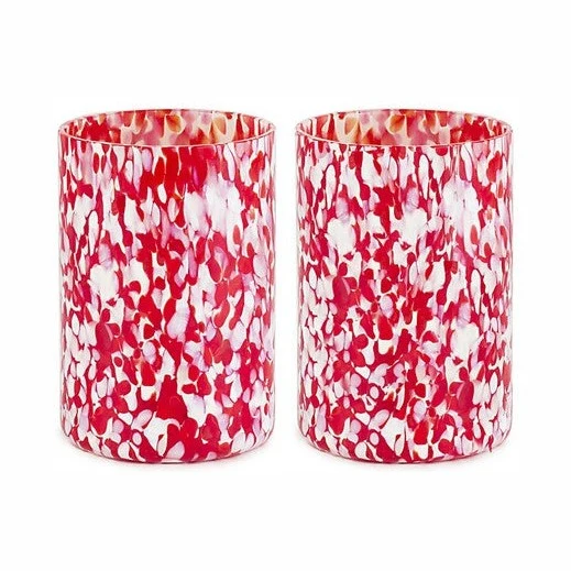 Stories of Italy Red & Ivory Tumblers